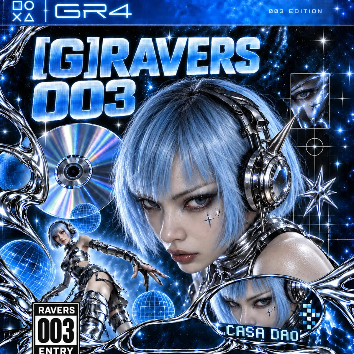 [G]RAVERS 003 · SYSTEM BOOTING · 活动海报
