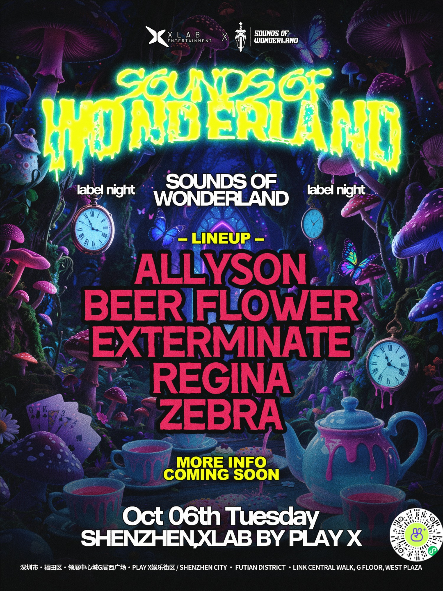 XLAB · Sounds of Wonderland · 活动海报