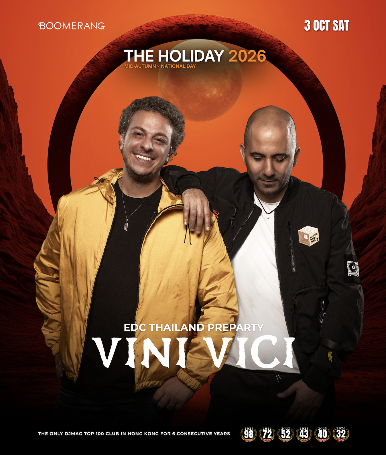 Vini Vici · EDC THAI PRE-PARTY × THE HOLIDAY · 活动海报